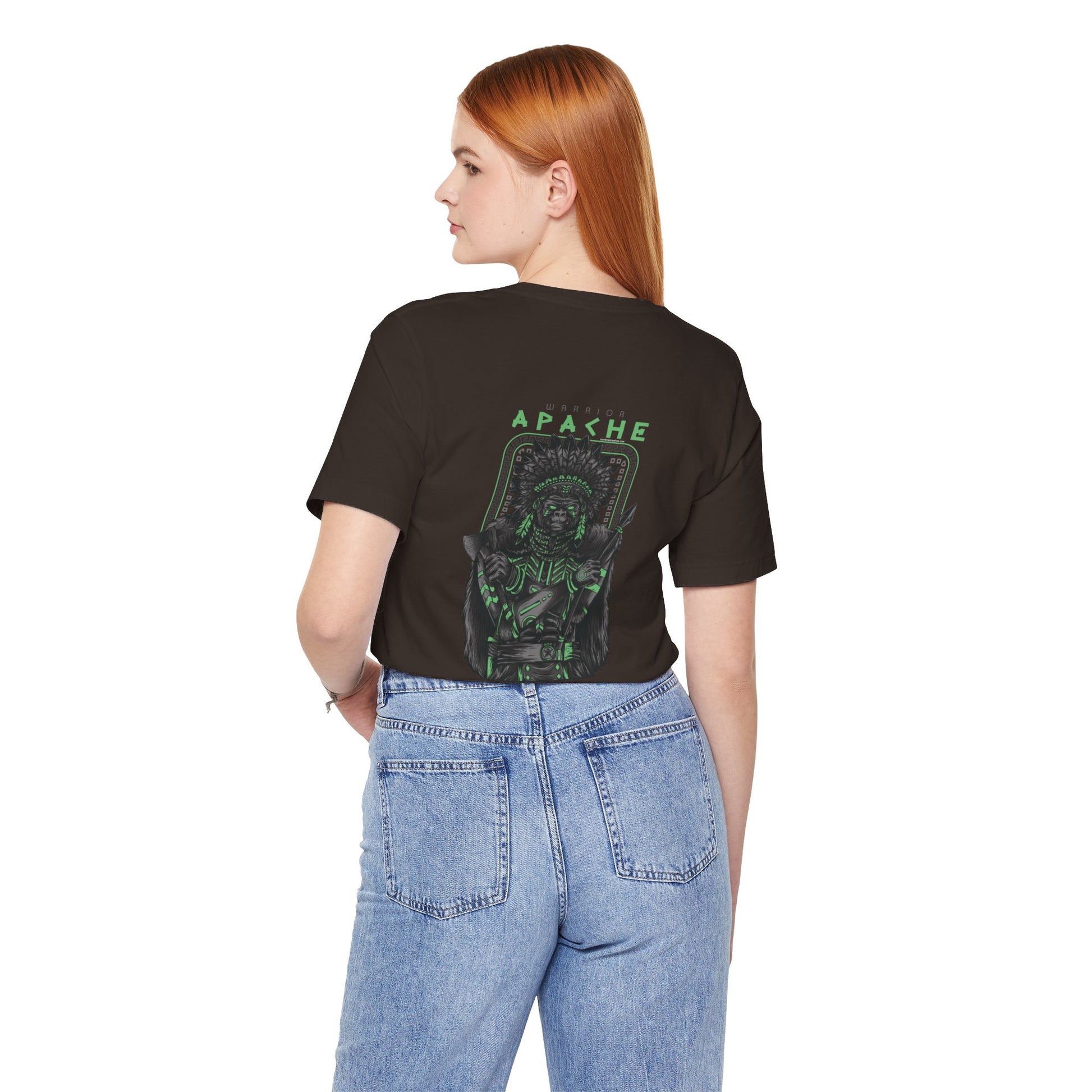 Xavi's Apache Ape Environment Warrior Back Print Streetwear Unisex Tshirt - Xavi's World