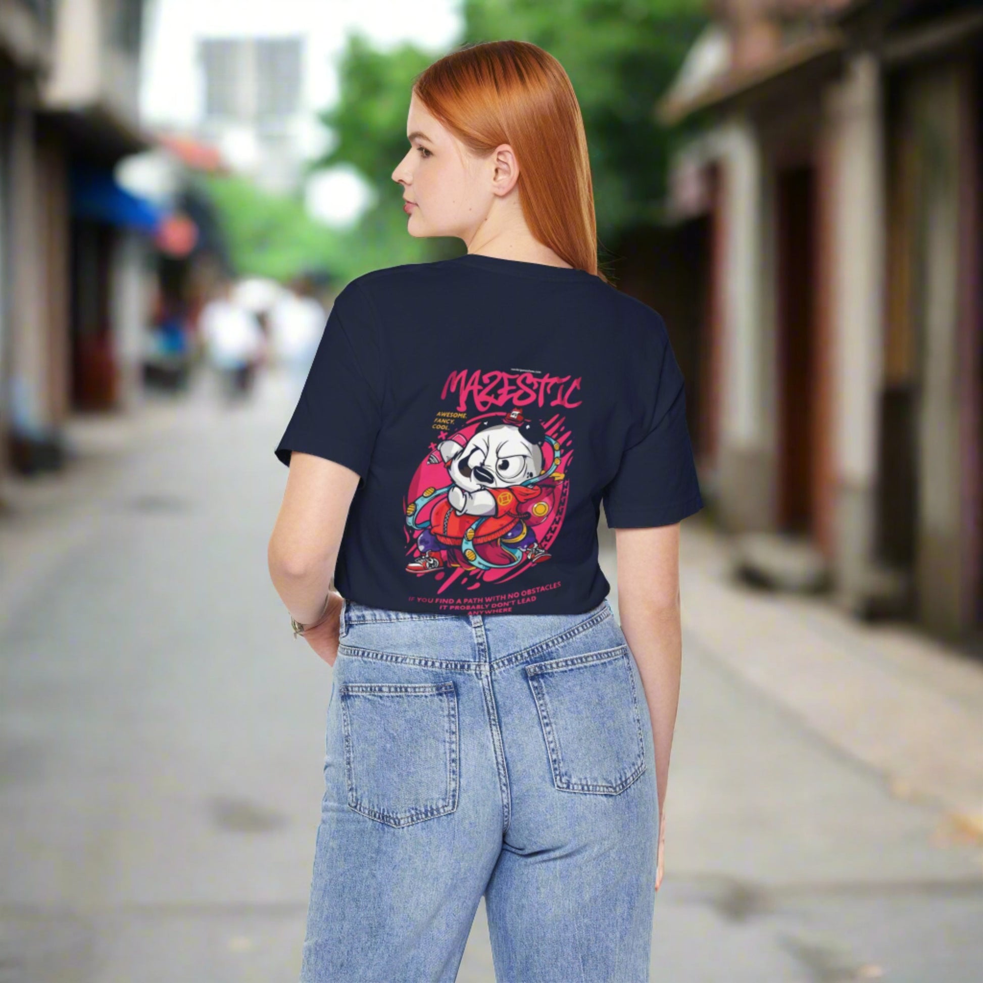 Xavi's Majestic Panda Back Print Streetwear Unisex Tshirt - Xavi's World