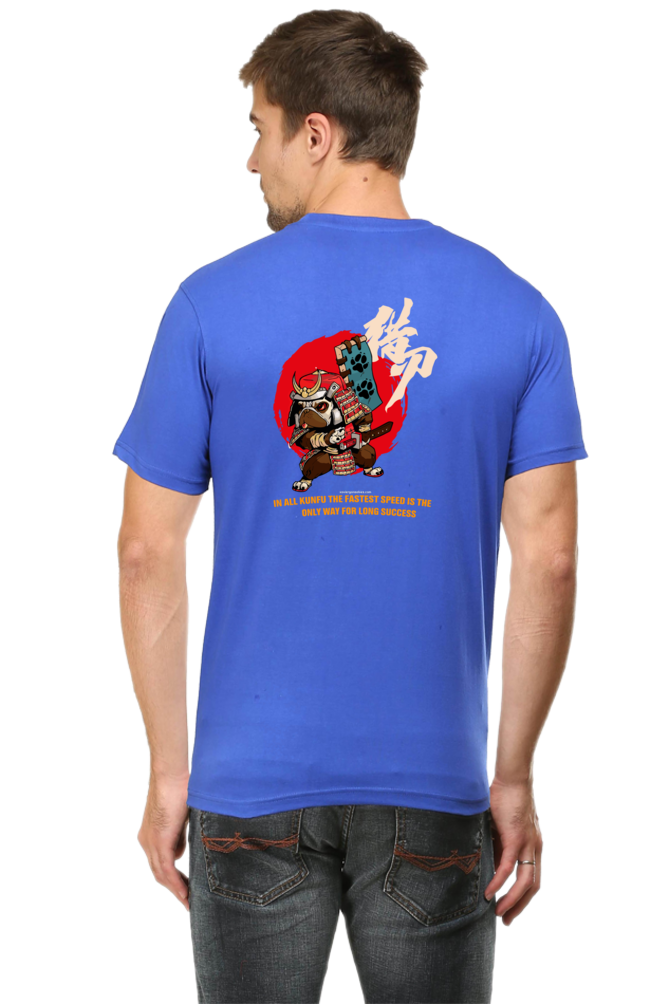 Xavi's Samurai Pug Back Print Streetwear Unisex Tshirt - Xavi's World