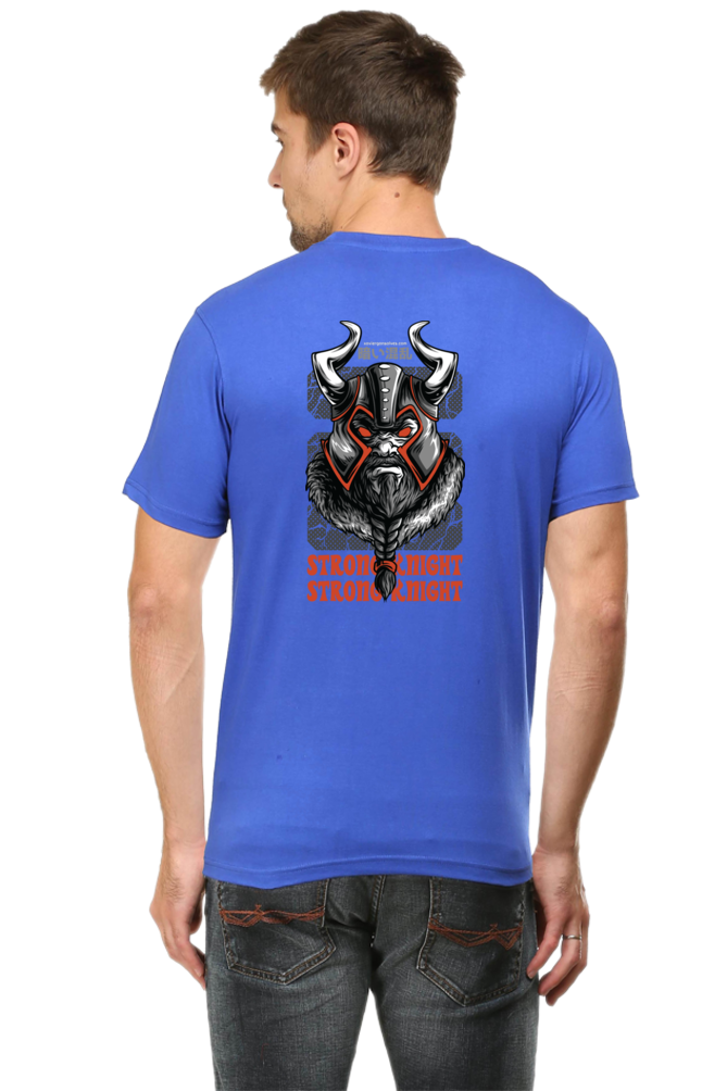 Xavi's Braid Beard Viking Knight Back Print Streetwear Unisex Tshirt - Xavi's World