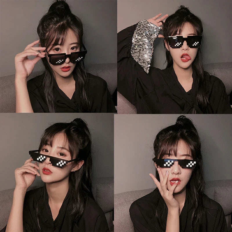 Xavi's 8 Bit Thug Life Meme Sunglasses Eyewear