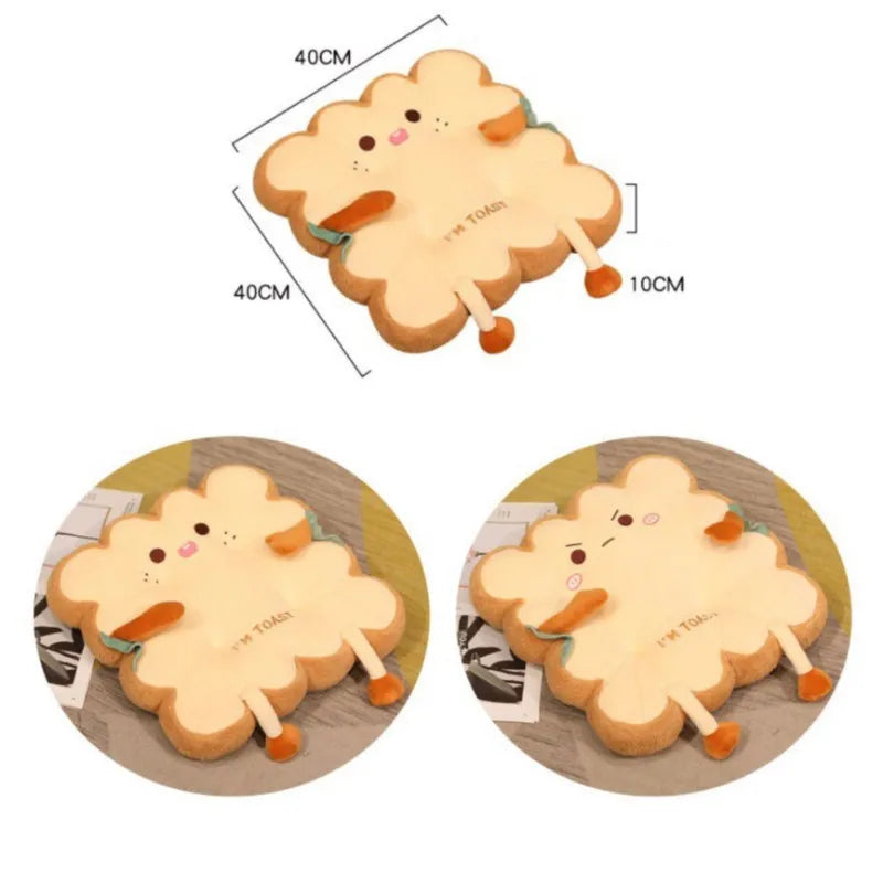 Xavi's Cute Toast Bread Stuffed Cushion