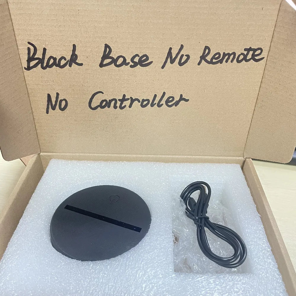 Set 1 One of Piece Multi-Style Night Light LED Color Changing Action Figure Collectables