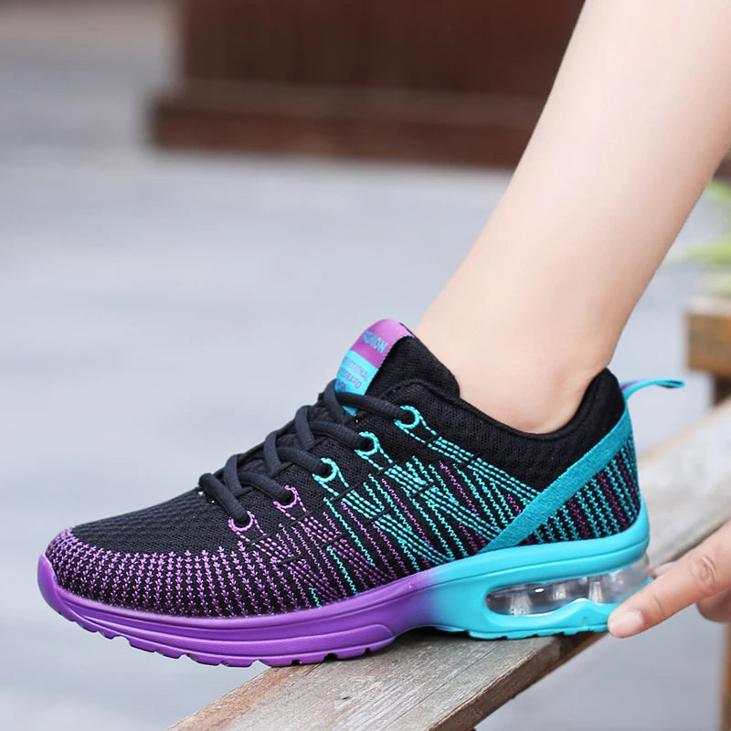 Vibrant Bamboo Infused Running Shoes for Women