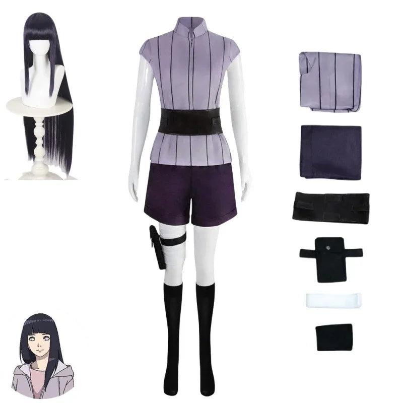 Hyuga Hinat Cosplay Costume with Wig