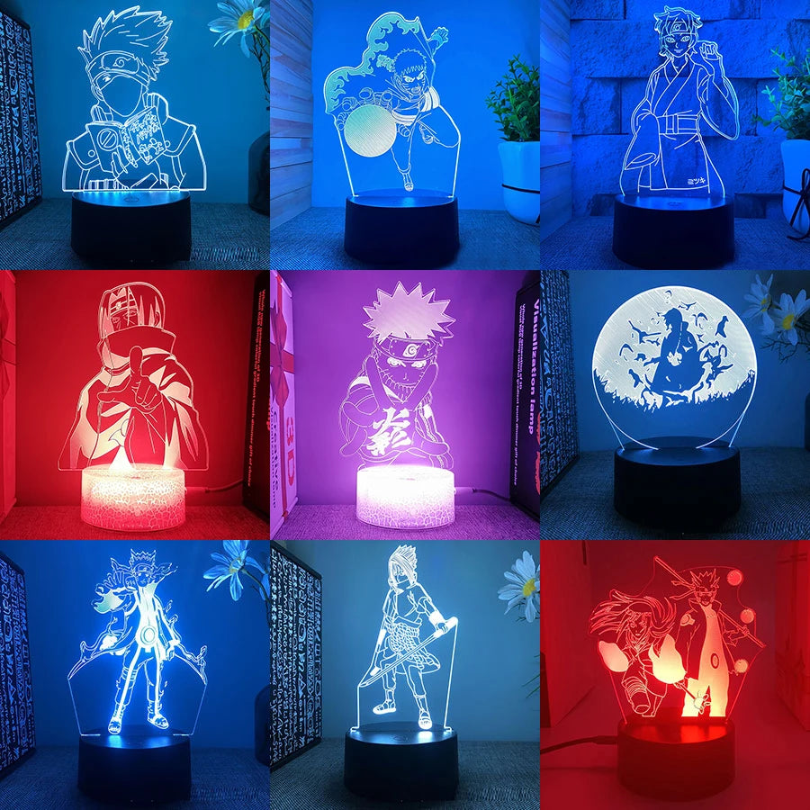 Anime Action Figure Multi-Style Night Light Collectable