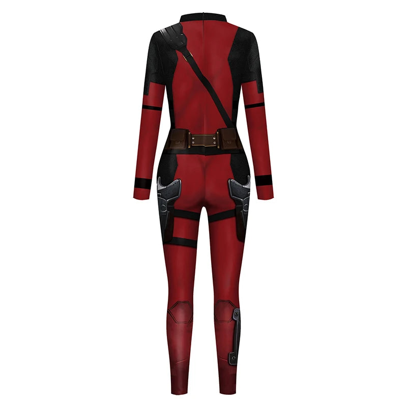Superhero Wolve Deadpool-ing Cosplay Jumpsuit for Men and Women