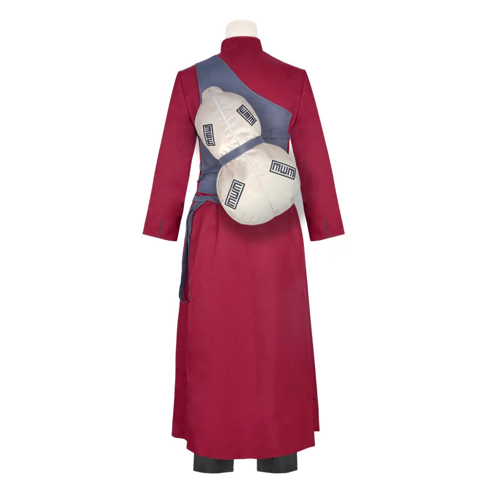 Gaara Kazekag Cosplay Costume with Sand Gourd