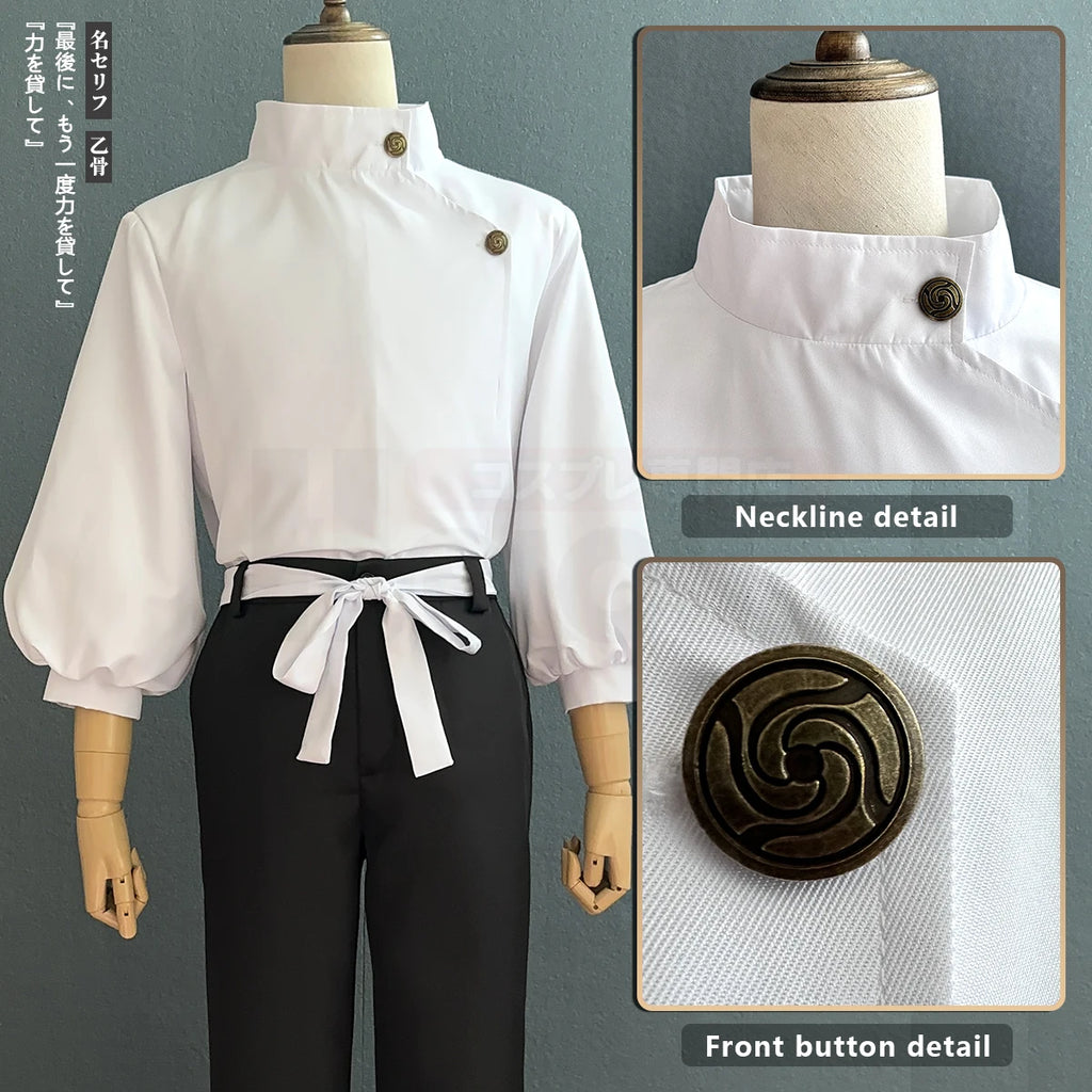 Anime Jujutsu Kaise Yuta Okkotsu Cosplay Costume and Wig