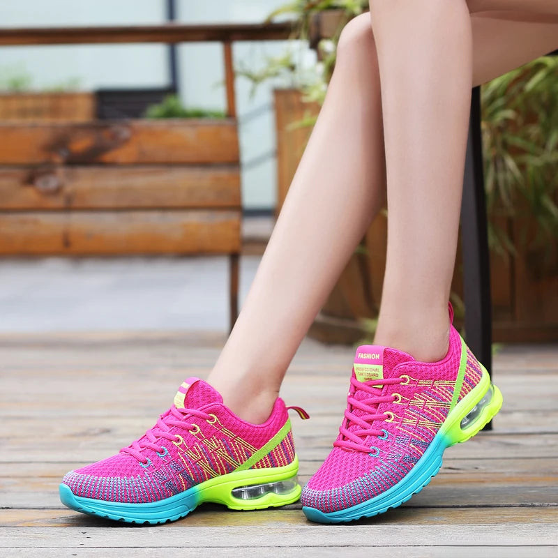 Vibrant Bamboo Infused Running Shoes for Women