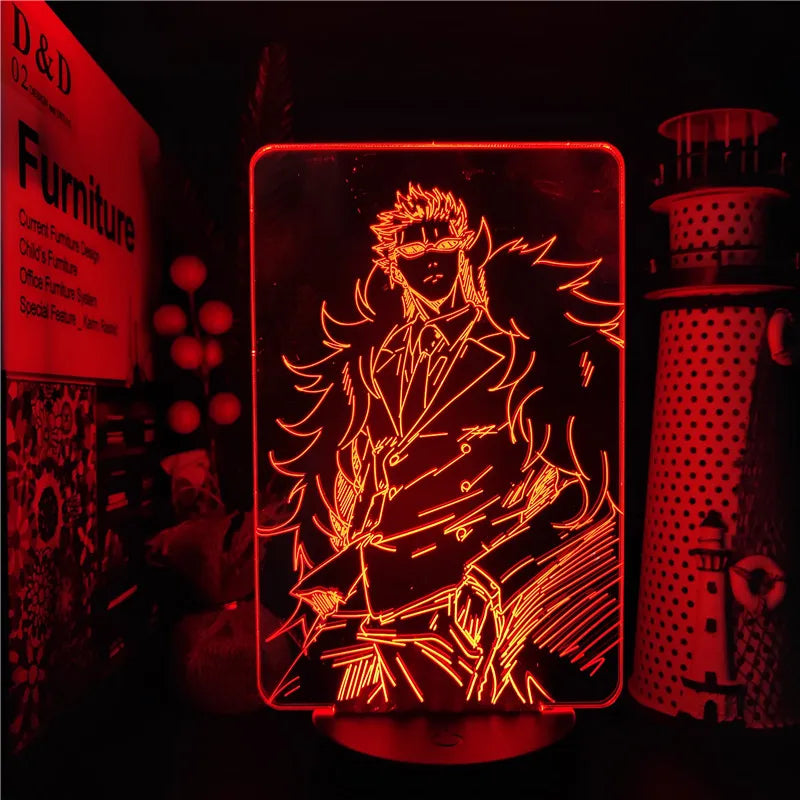 Set 1 One of Piece Multi-Style Night Light LED Color Changing Action Figure Collectables