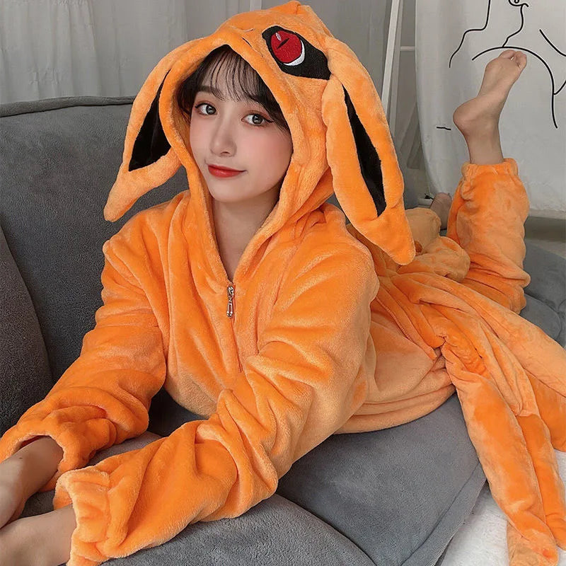 Naruto Tailed Fox Cosplay Costume Unisex Onesie