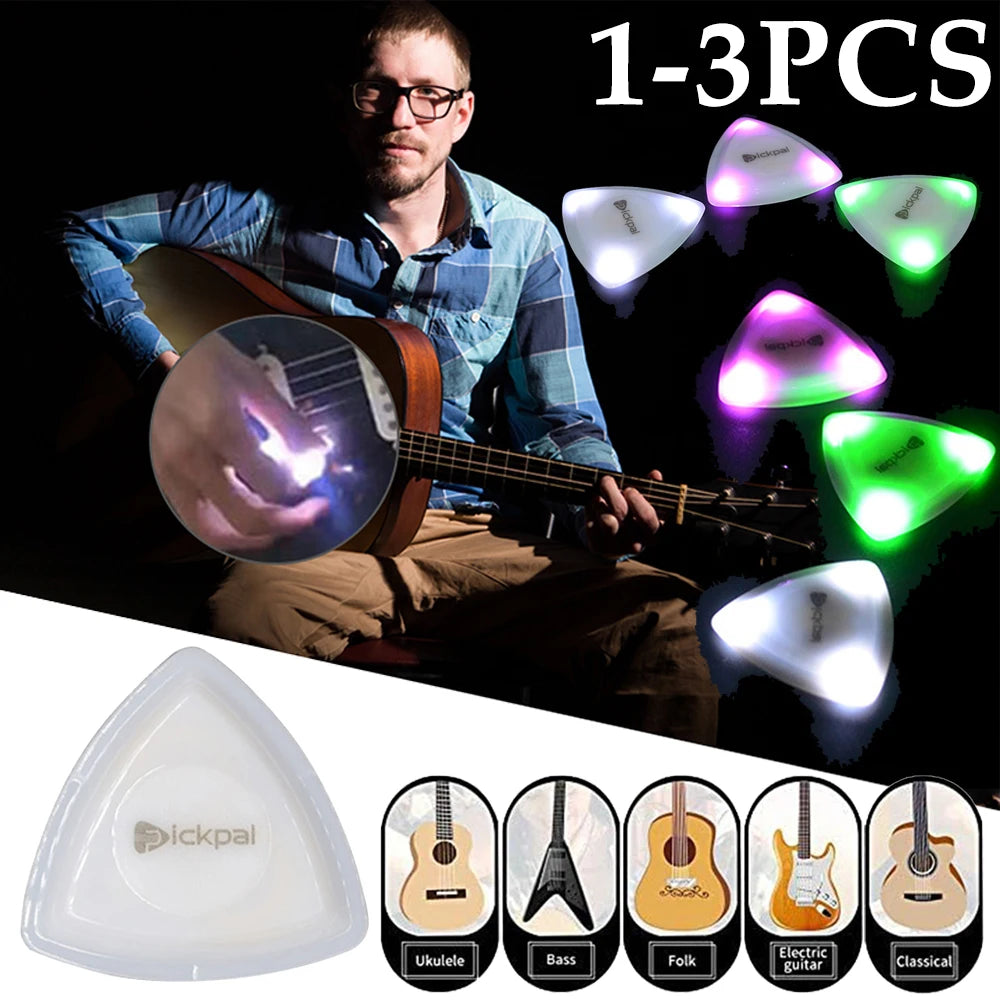 Xavi's 3pcs LED Glowing Guitar Pick Plectrum