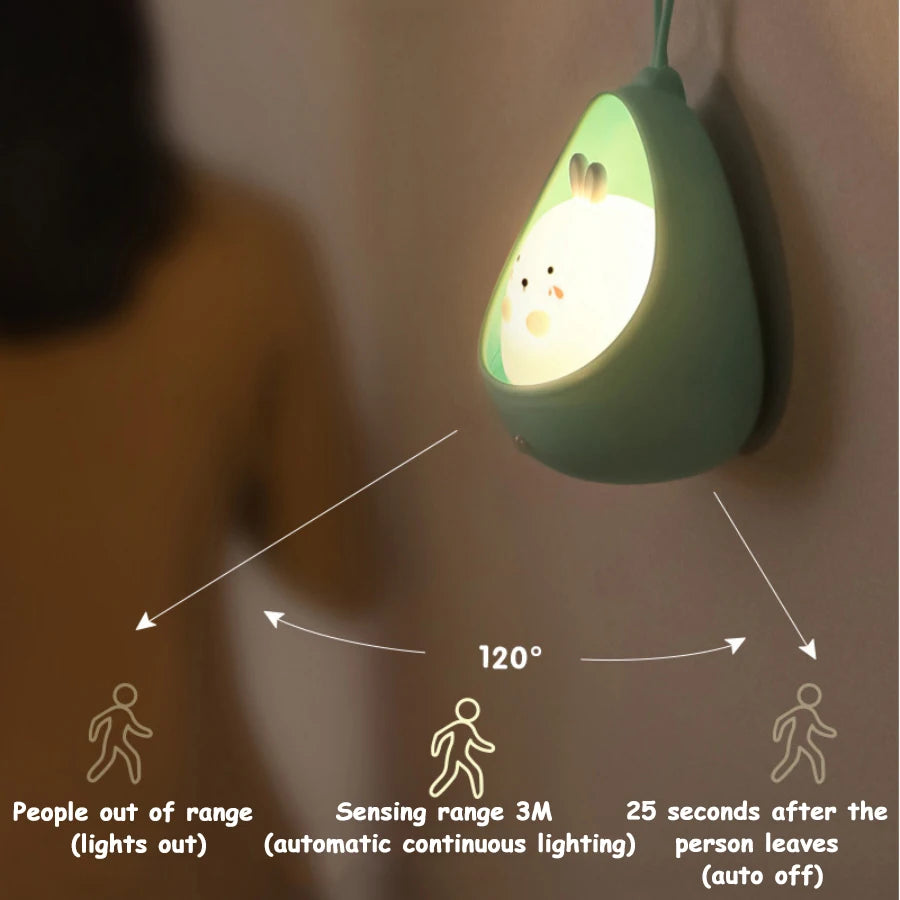 Xavi's Cute Animal Night Light with Sensor Control