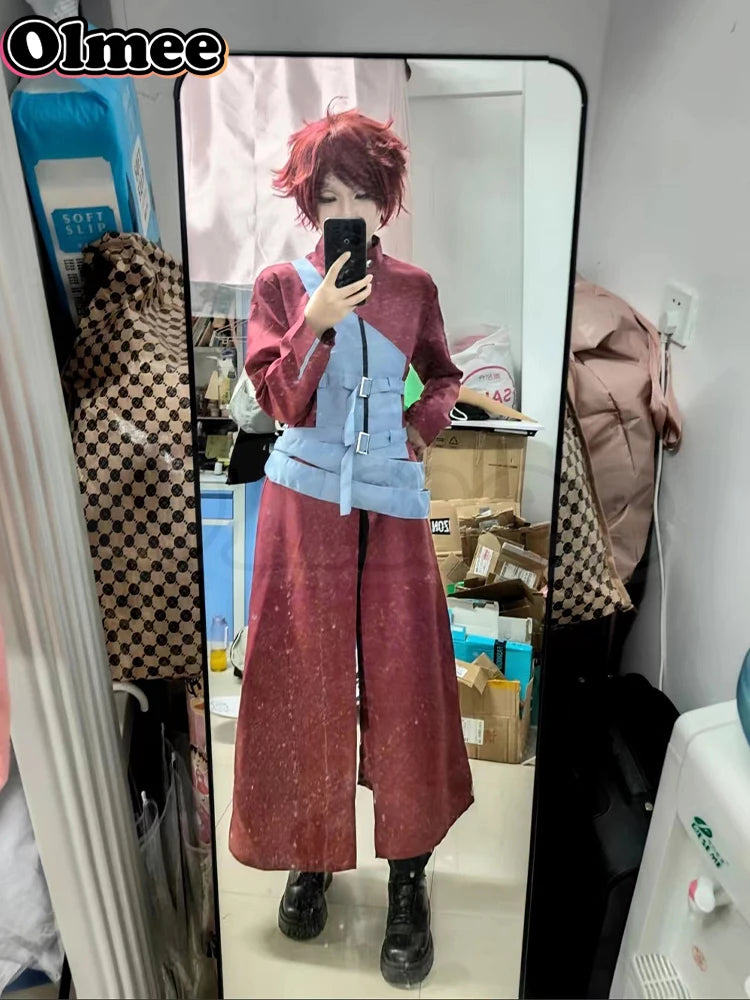 Gaara Kazekag Cosplay Costume with Sand Gourd
