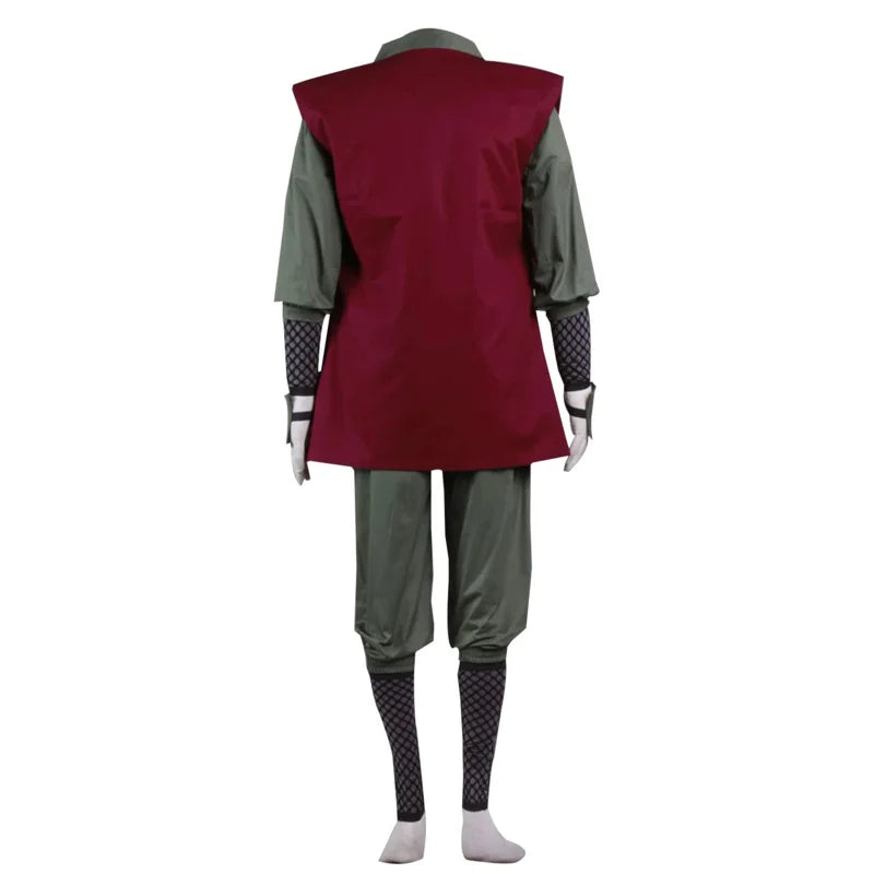 Anime Jiraya Cosplay Costume with Wig and Headband and Footwear