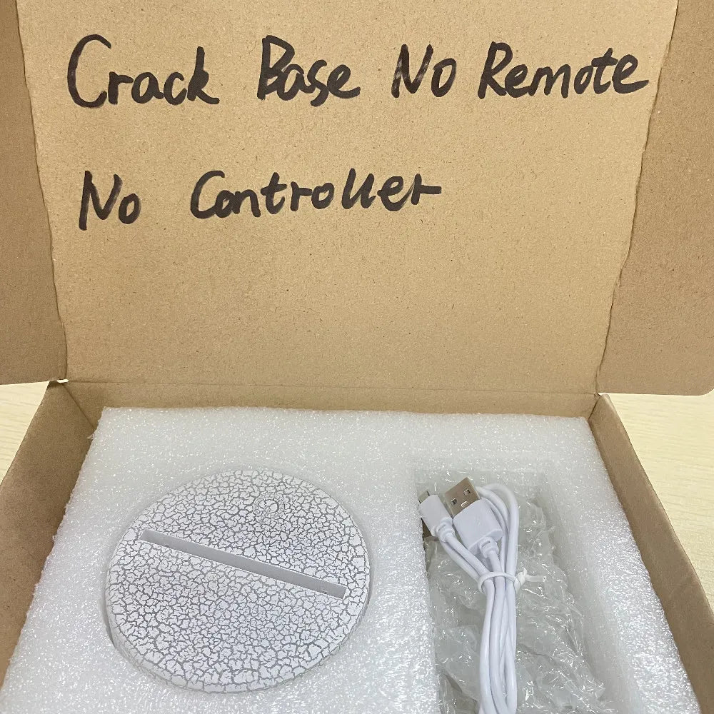 Set 1 One of Piece Multi-Style Night Light LED Color Changing Action Figure Collectables