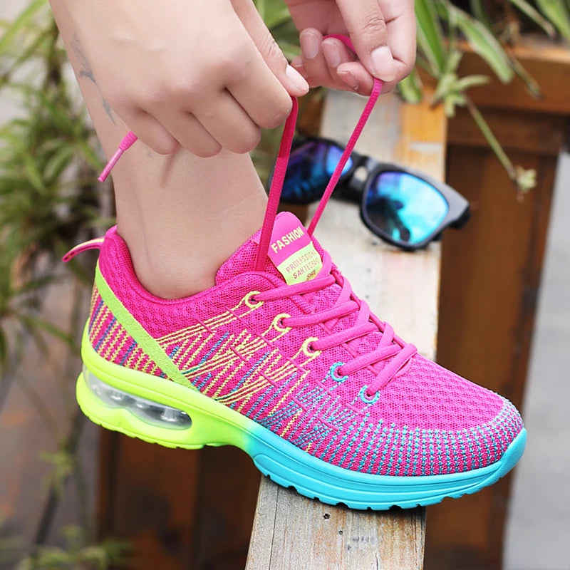 Vibrant Bamboo Infused Running Shoes for Women