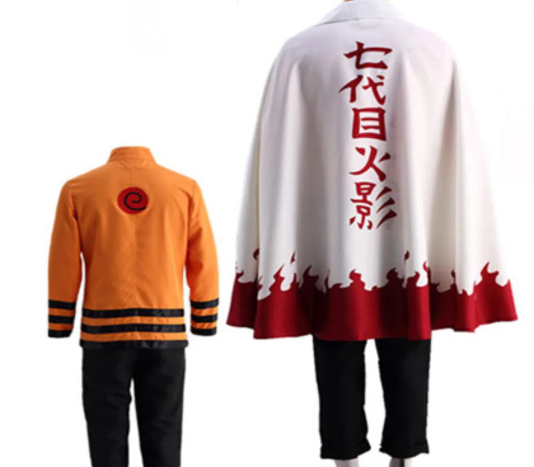Anime Seventh Hokag Cosplay Full Set Costume and Hokage Hats