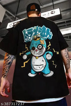 Basic Quality Oversized Angry Doraemon Backprint Unisex Tshirt