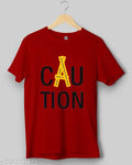 Basic Quality Caution Typography Unisex T-shirt