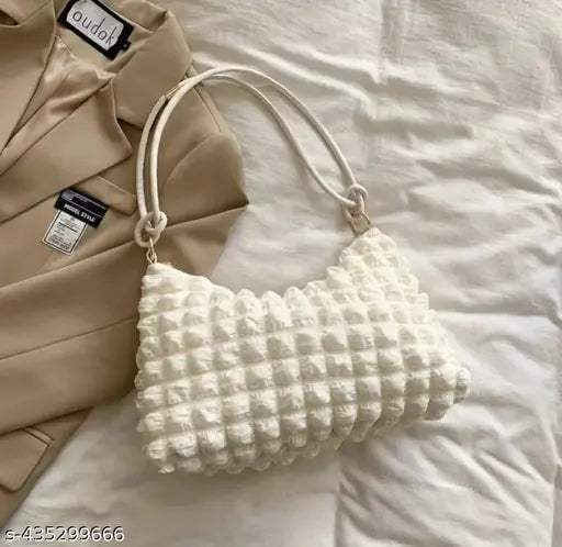 Stylish Fabric Bubble Shoulder Bag