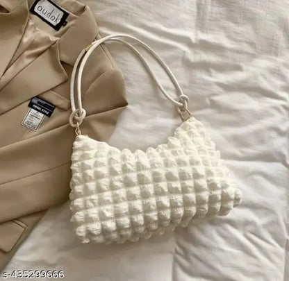 Stylish Fabric Bubble Shoulder Bag