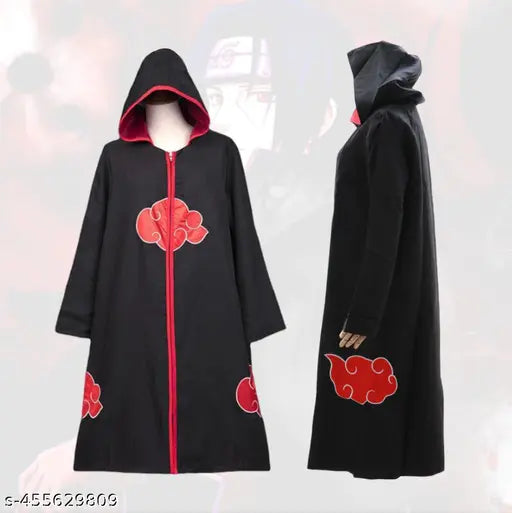 Anime Hooded Akatsuki Cloak Cosplay Costume and Set