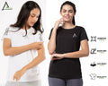 Basic Quality Black White Women's Active wear T-shirt Combo (Multi Variant)