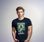 Basic Quality Oversized Alien See Humans but not Humanity Backprint Unisex Tshirt