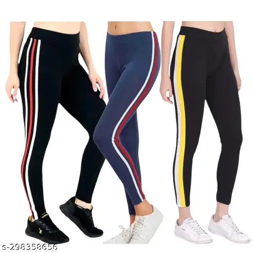 Women's Cotton Blend Leggings | Pack of 3
