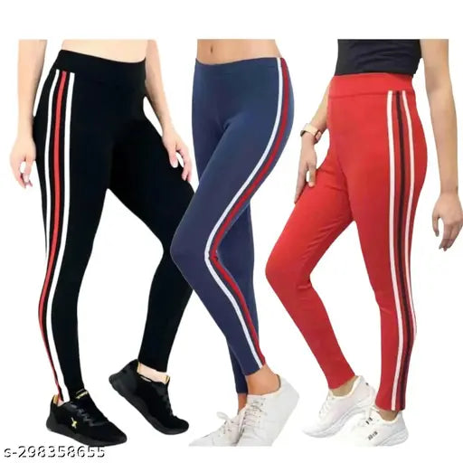 Women's Cotton Blend Leggings | Pack of 3
