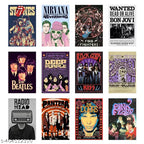 Rock Band Art Posters 10 x 15 cm | Set of 30