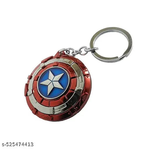 Cap America Rotating Shield Keychain
