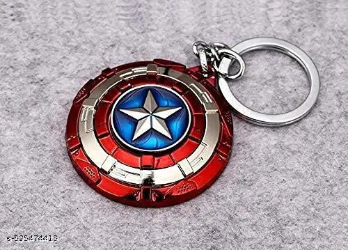 Cap America Rotating Shield Keychain
