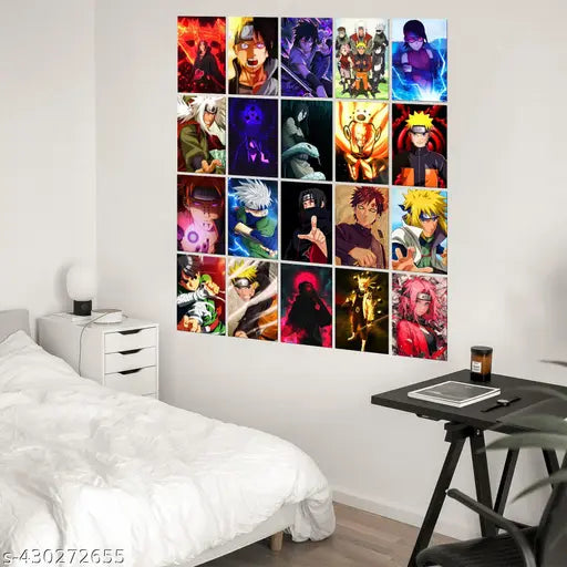 Anime Wall Posters A4 Size | Pack Of 20 | Set 4