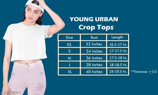 Women's Full Sleeve Collar Crop Top