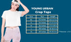 Women's Full Sleeve Collar Crop Top