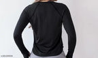 Women's Round Neck Full Sleeve Active wear T-Shirt