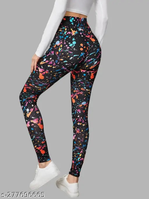 Women's Printed Tights Leggings | Pack of 2