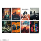 8 Motivational Wall Posters A4 Size
