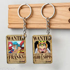 One of Piece Wanted Anime Keychains | Pack of 6