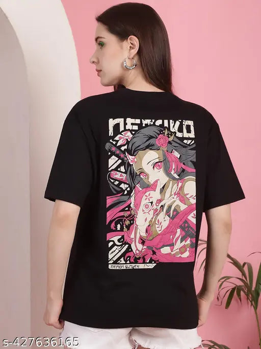 Nezuko Demon Slayer Basic Oversized Women's T-shirt