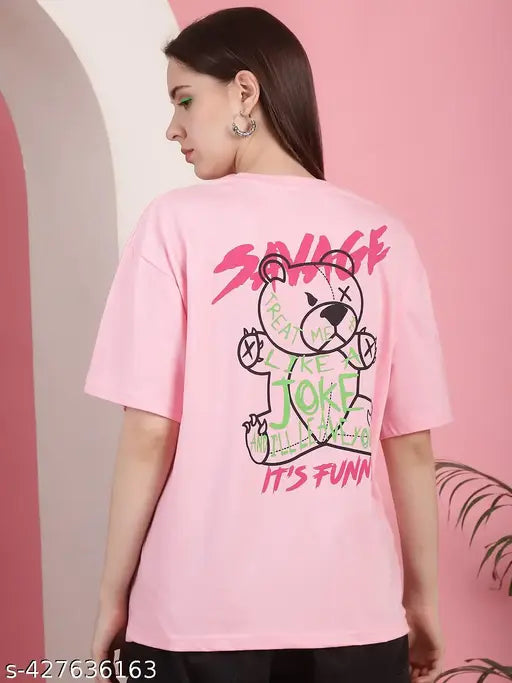 Savage Teddy Basic Oversized Women's T-shirt