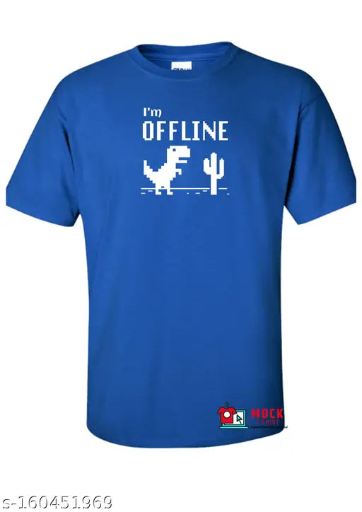 Basic Quality I am Offline Chrome Dinosaur Coder Unisex T-shirt