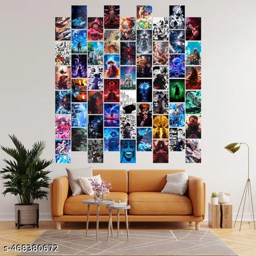 Mega Anime Collage Posters Collection Set of 54 | 4x6 inch