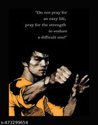 Bruce Lee Motivation Quote 9x12 inch Photo Frame