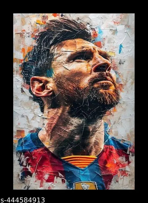 Messi A4 Size Printed Photo Frame 9 x 14 Inch