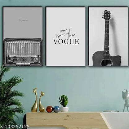 Aesthetic Black and White Posters | Set of 3