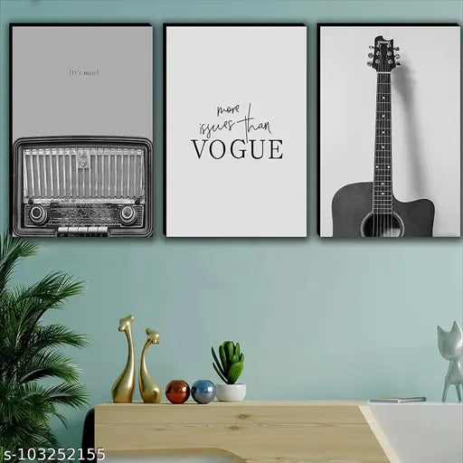 Aesthetic Black and White Posters | Set of 3